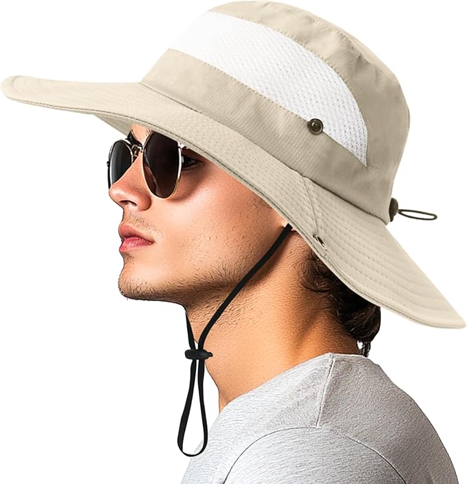 PFFY Sun Bucket Hats for Women Men UV Protection Wide Brim Fishing Hat Beach Outdoor Essentials