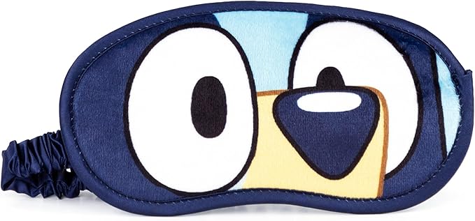 Jay Franco Bluey Kids Travel Set - 3 Piece Set Includes 40 x 50 Throw Blanket, Eye Mask, and Neck Pillow - Super Soft & Cozy Travel Accessories