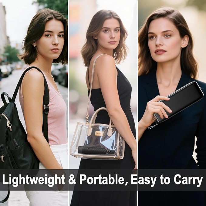 Auto Open Close Umbrella - Ultra Light Compact Travel & Backpack Size for Women and Men, UPF 50+ Eco-Friendly Sun Protection & Windproof Rain Umbrella with UV Defense