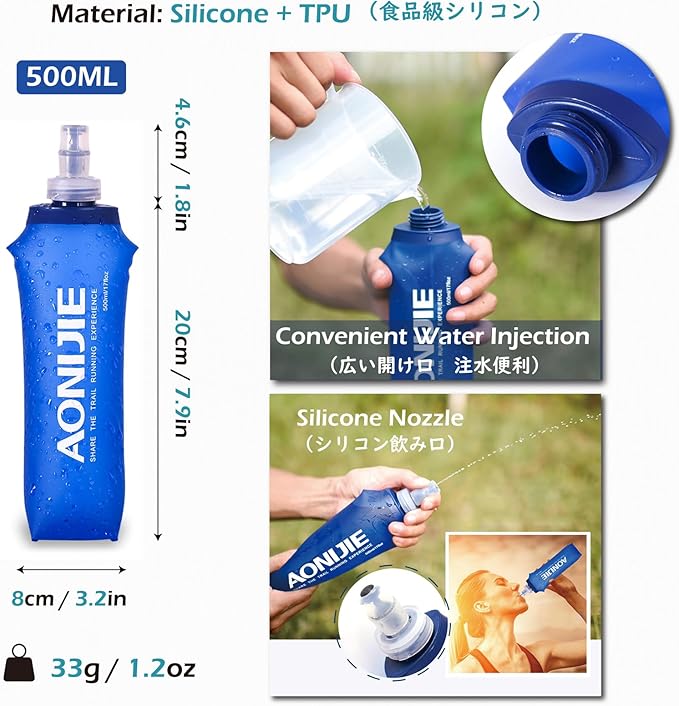 TRIWONDER Hydration Running Vest Backpack, Lightweight Water Pack for Men Women Hydration Backpack for Trail Race, Hiking, Cycling, Climbing, Camping, Jogging, Marathon