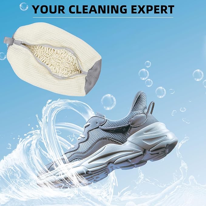 2-Packs Shoe Washing Bag for Washing Machine,Laundry Shoe Bag for Washer and Dryer Reusable Shoe Cleaning Bag