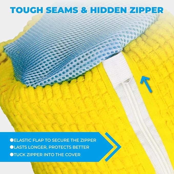Shoe Washing Machine Bag Laundry Shoe Bag for Washer and Dryer Reusable 2pcs Yellow Shoe Cleaning Bags 360° Deep Cleaning Machine for All Shoes Types With Self-locking Zipper