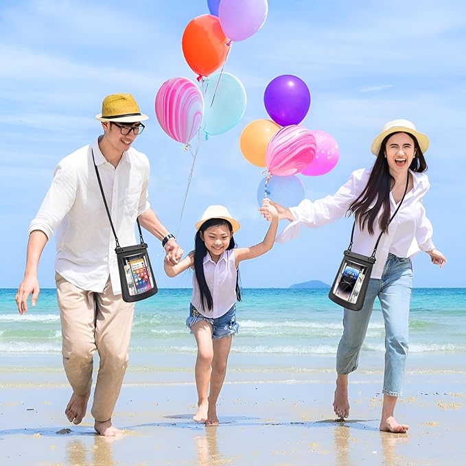 Large Floating Waterproof Phone Pouch, Cell Phone Dry Bag for iPhone 14/13/12/11 Pro Max, Galaxy S22/S21 All Phones, Universal Float Water Proof Bag for Beach Water Park【Oversize】