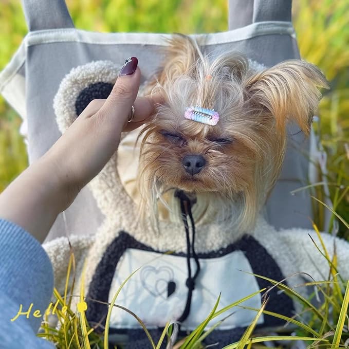 Pet Carrier Shoulder Bag, Canvas Soft Pet Travel Tote with Adjustable Strap & Breathable Mesh, Hands-Free Crossbody for Outdoor Walking/Vet Visits