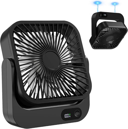 Zaardend Cruise Ship Approved Magnetic Fan, Upgraded 5000mAh Rechargeable & Plug-In, Cruise Must Haves Essentials 2026, Portable Travel Fan Magnetically Cabin Ceiling Airplane RV Camping