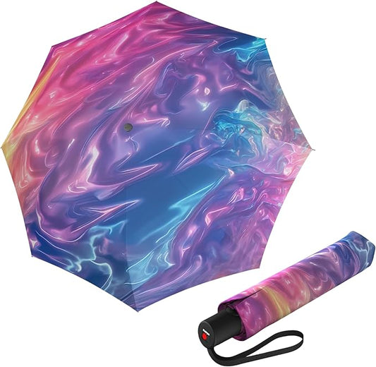 Knirps A.200 Medium Duomatic Windproof Umbrella for Adults – Automatic Open Close 38.5" Canopy, Travel Case Included