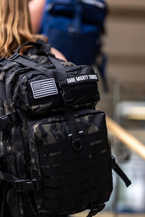 AMERICANPHOENIX 45L Elite Tactical Backpack | 3X Stronger Work & Military Backpack | Water Resistant and Heavy Duty | 3 Day MOLLE Bug Out Bag (Dark Forest)