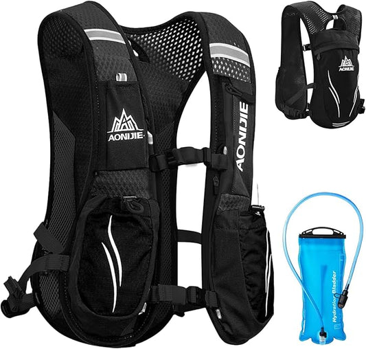 TRIWONDER Hydration Running Vest Backpack, Lightweight Water Pack for Men Women Hydration Backpack for Trail Race, Hiking, Cycling, Climbing, Camping, Jogging, Marathon