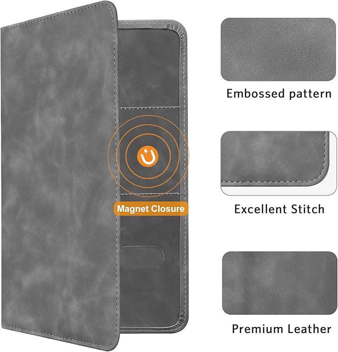 CoBak Car Registration and Insurance Holder - Vehicle Glove Box Car Organizer,Auto Truck Comparment Accessories Case with Magnetic Closure for Driver License,Cards