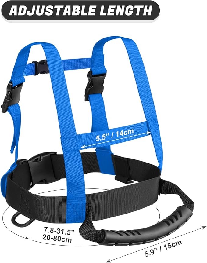 Odoland Kids Ski Snowboard Training Harness Toddler Skiing Harness with Removable Leash Speed Control Teaching for Beginners