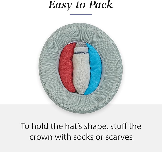 Wallaroo Women’s Victoria Sun Hat – Packable Design | Petite or Medium | Parties, Beach and Outdoor Events