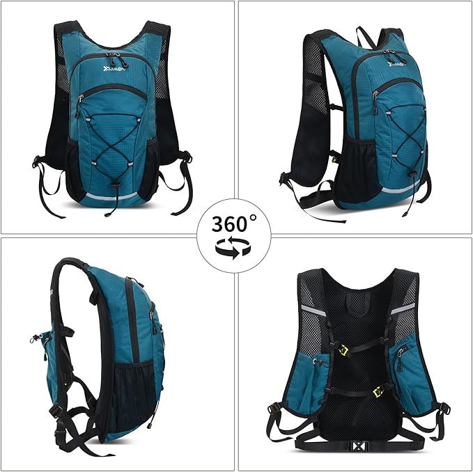 DOJUNS Hiking Backpack Lightweight Travel Backpack 20L Waterproof Hiking Daypacks Camping Backpack for Men Women (Lake Blue)