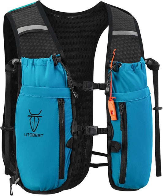 UTOBEST Upgrade Running Hydration Vest 10L, Running Backpack for Women Men Multi-Functional Storage, Adjustable Water Vest for Trail Marathon Race Jogging Cycling