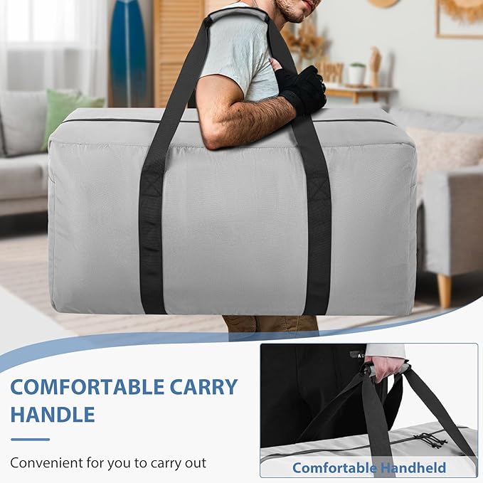 Large Travel Duffle Bag, 102L Gear Bag for Men and Women, Storage Bag Ideal for Overnight Camping and Weekend Getaways