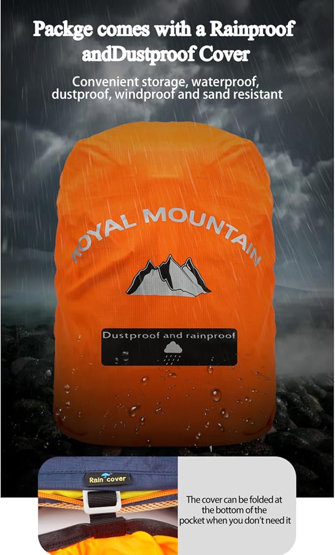 Small Hiking Backpack, 20L Lightweight Travel Backpacks For Men Women, Water Resistant Outdoor Day Pack, Ultralight Camping Daypack Backpacks, Durable Hiking Backpack Fit For Camping.(With Rain-cover)