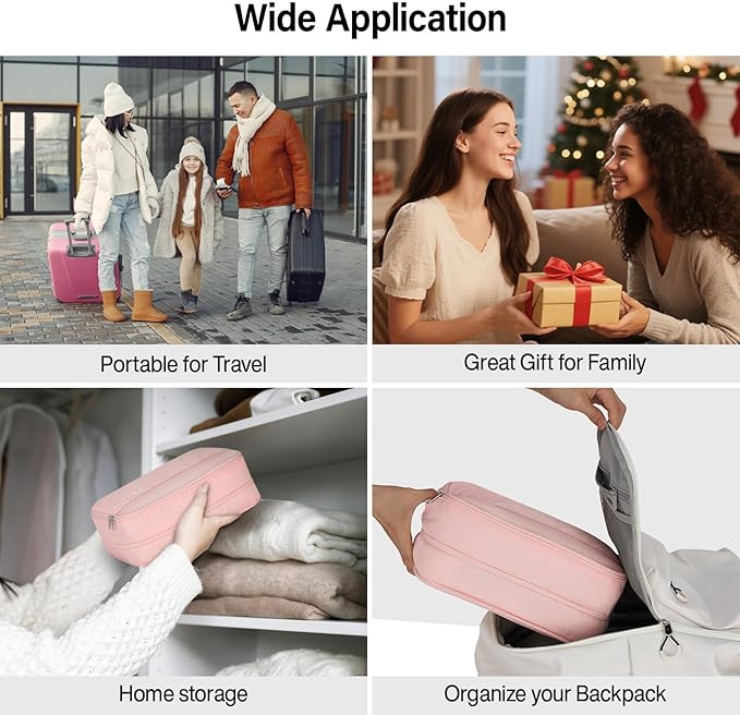 Packing Cubes for Travel, Hanke 7 Set Packing Cubes with Double Zipper,Compression Travel Bags Expandable Design,Durable Packing Organizers for Suitcase Backpack and Carry-On