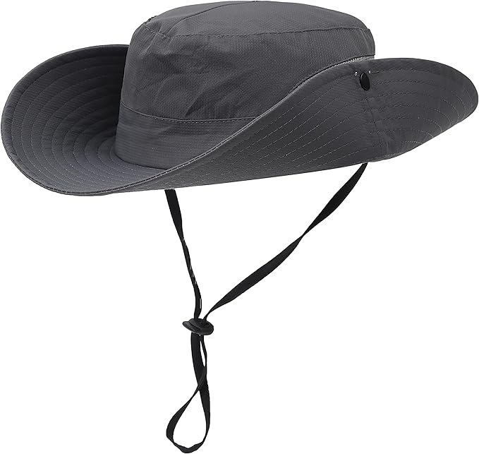Womens Summer Sun Hat Beach Hat Wide Brim Outdoor UV Protection Hat Foldable Cool Mesh Ponytail Bucket Hat