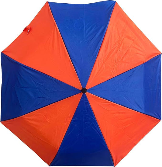 Topsy Turvy Compact Umbrella for Sports Games, Travel, Rain, UV Protection, & Everyday Use, Team Colors