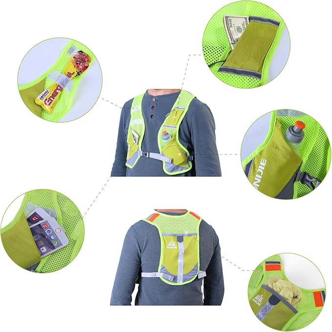 TRIWONDER Hydration Running Vest Backpack, Lightweight Water Pack for Men Women Hydration Backpack for Trail Race, Hiking, Cycling, Climbing, Camping, Jogging, Marathon