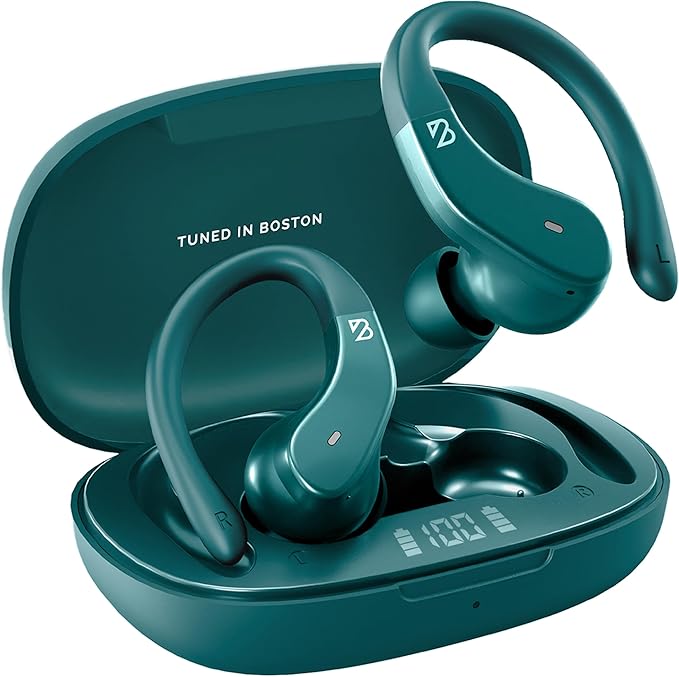 Back Bay Audio - Runner's Wireless Earbuds for Running, Workout Wrap Around Earbuds Bluetooth Headphones for Sports, Running Headphones, Hook Over The Ear Buds, Wrap Around Earphones with Earhooks