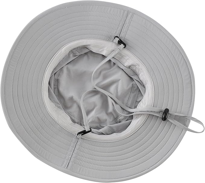 Connectyle Outdoor UPF50+ Men's Sun Hat Foldable Wide Brim Bucket Hat for Fishing Hiking Gardening Breathable Safari Hat