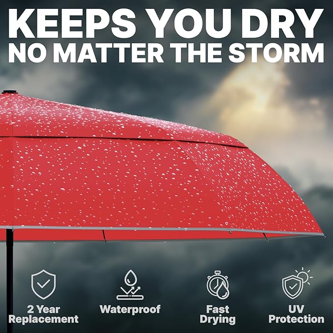 Royal Walk Windproof Folding Travel Umbrella Compact and Strong Luxurious Real Wood Handle Automatic Open Close Vented Double Canopy for Men and Women