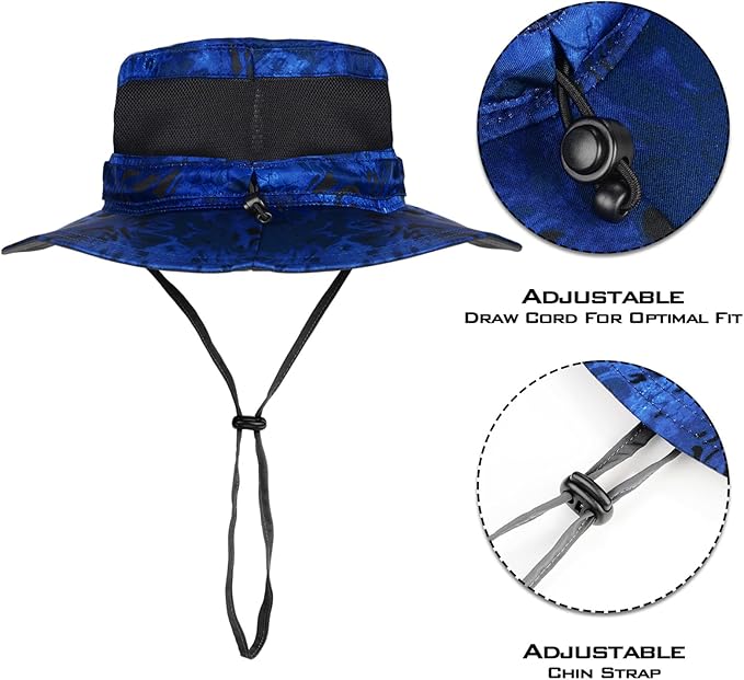 KastKing Sol Armis UPF 50 Boonie Hat - Sun Protection Hat, Fishing Hat, Beach & Hiking Hat, Paddling