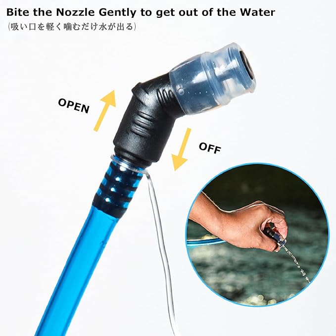 YAPJEB Hydration Bladder BPA Free 1.5L 2L 3L Water Reservoir Water Bladder for Running Hiking Climbing Cycling