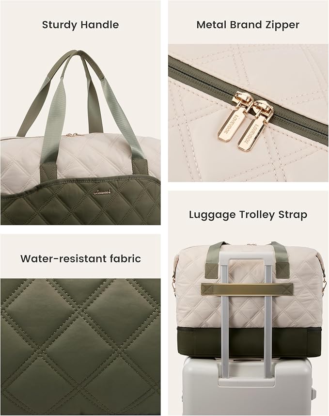 LOVEVOOK Weekender Bags for Women with Shoe Compartment, Lightweight Travel Duffle Bag with Wet Pocket, Hospital Overnight Bags for Women Labor Delivery, Personal Item Carry On Bag for Gym, Sport