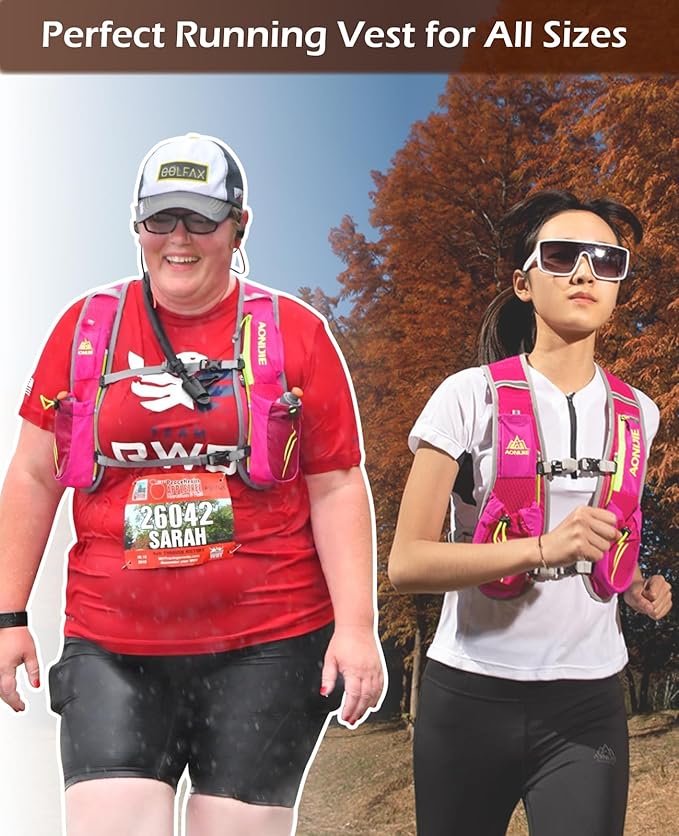 TRIWONDER Hydration Running Vest Backpack, Lightweight Water Pack for Men Women Hydration Backpack for Trail Race, Hiking, Cycling, Climbing, Camping, Jogging, Marathon