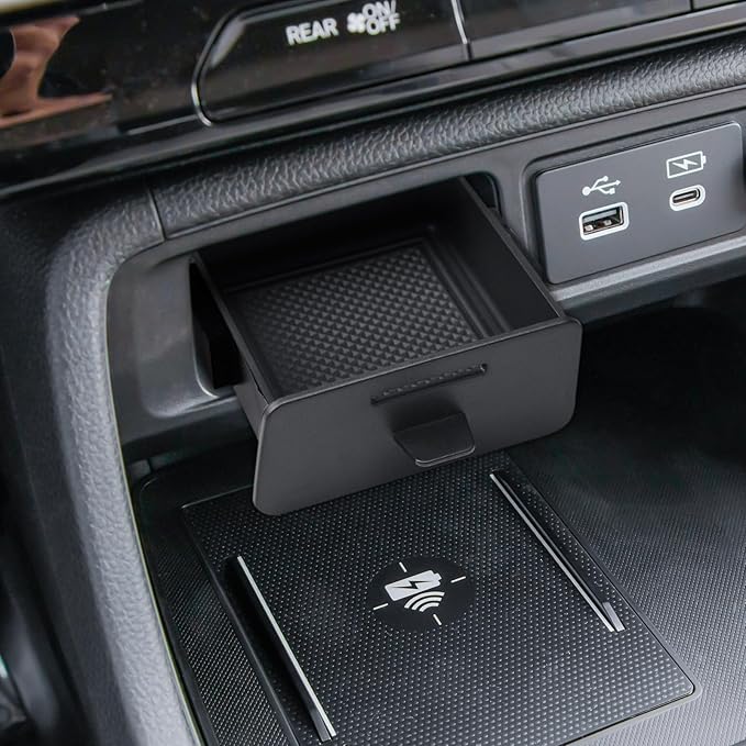 RUNROAD Dashboard Storage Organizer Tray Compatible with 2026 Honda Passport Accessories, Center Console Organizer Armrest Drawer