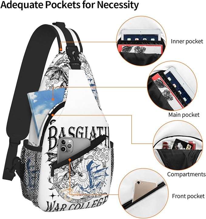 The Thirteen Crossbody Bag Throne Of Glass Trendy Sling Bag Bakpack Casual Chest Bags Daypack For Hiking Walking Travel Running(4)