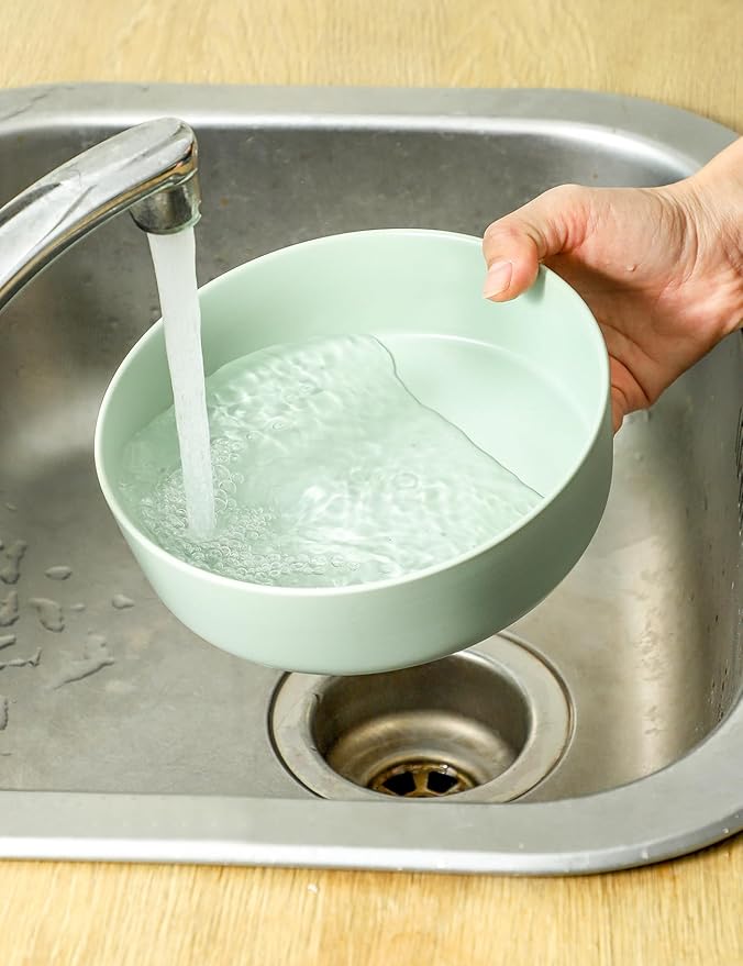 UBEE Ceramic Dog Bowl, 7 inch Dog Dish Dog Food Bowl, Pet Food Water Dish Feeding for Medium Small Dogs and Large Cat, Sage Green