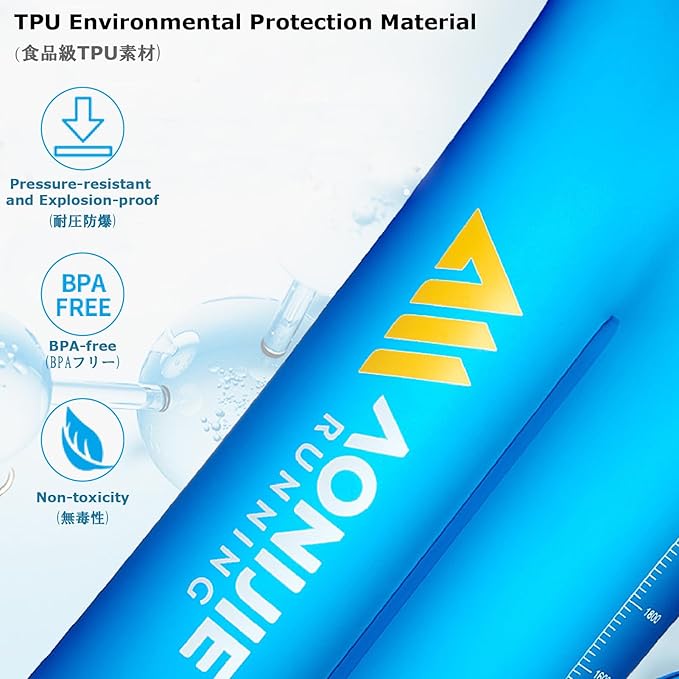 YAPJEB Hydration Bladder BPA Free 1.5L 2L 3L Water Reservoir Water Bladder for Running Hiking Climbing Cycling