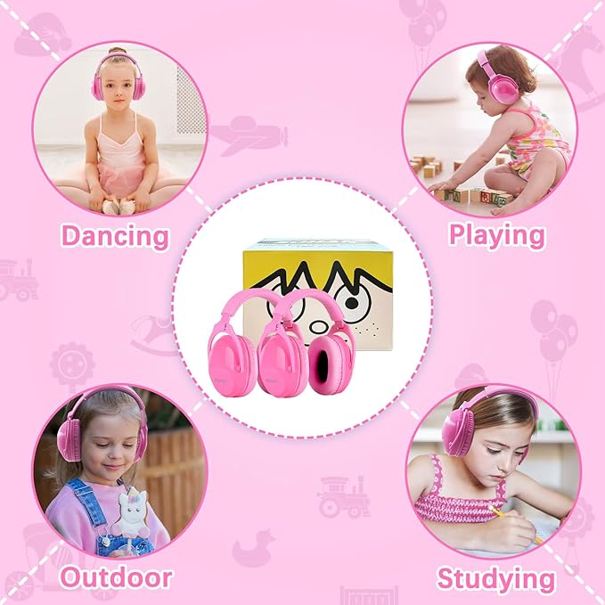 ZOHAN Kids Ear Protection 2 Pack,Kids Noise Canceling Headphone for Concerts, Monster Truck, Fireworks