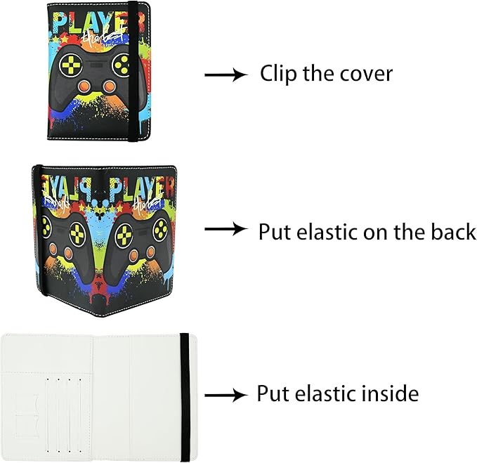 Game Passport Holder for Women and Men PU Leather Passport Cover for Travel