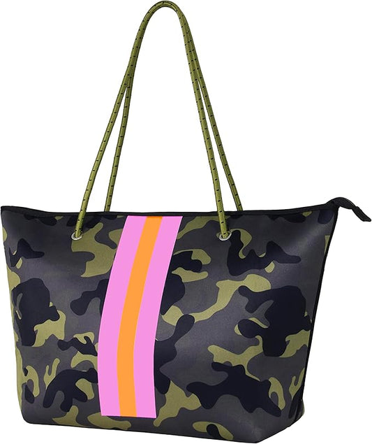 QOGiR Neoprene Multipurpose Beach Bag Tote with Inner Zipper Pocket … … … …