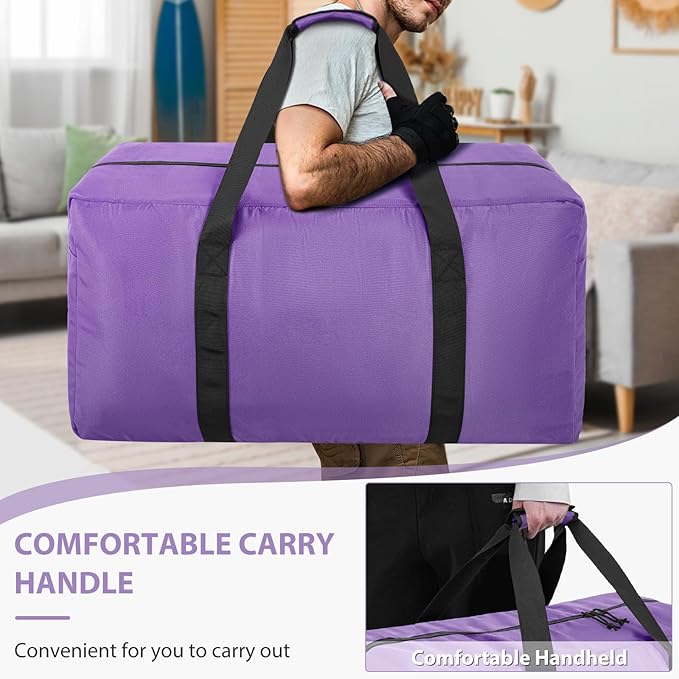 Extra Large Travel Duffle Bag, 120L Gear Bag for Men and Women, Storage Bag Ideal for Overnight Camping and Weekend Getaways