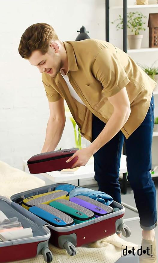 Slim Packing Cubes for Suitcases - 5 Pcs set of Packing Cubes for Travel Carry on Suitcase Organizer Bags - Travel Cubes Organizer Bags for Luggage