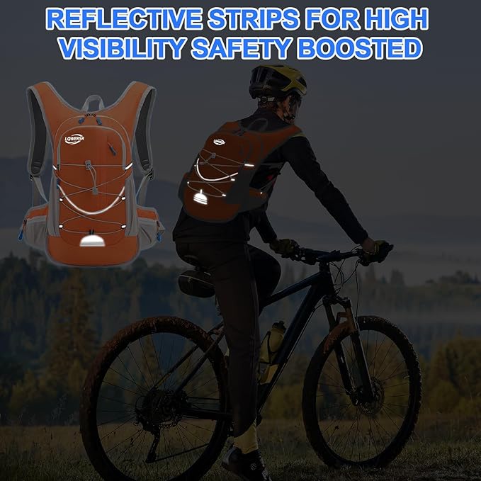 20L Hydration Backpack Pack with 2L Water Bladder Lightweight Hiking Backpack for Women Men, Adjustable Chest Straps Running Hydration Vest for Hiking, Cycling, Climbing