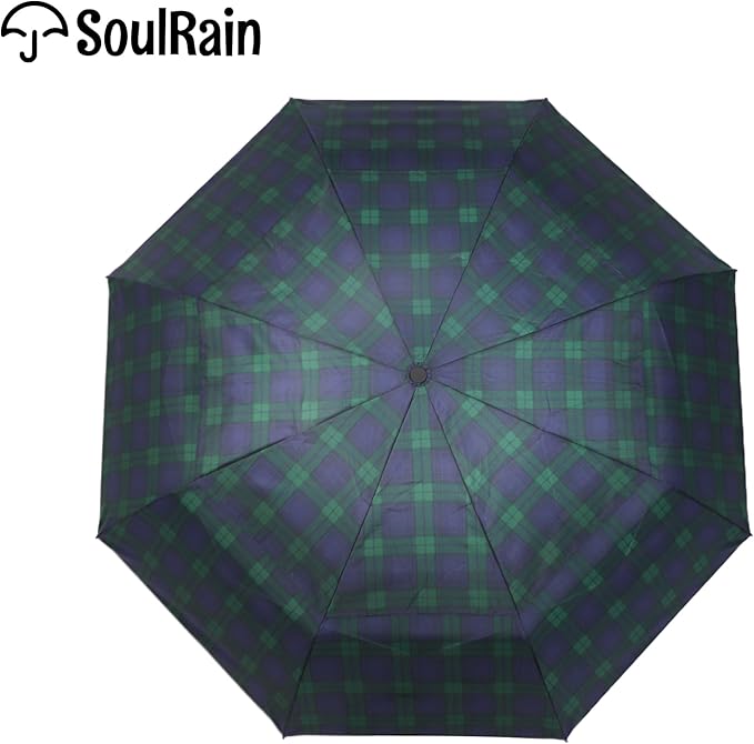 SoulRain Travel Umbrella - Compact Umbrella for Rain - Perfect Large Auto Folding Umbrella - Ideal Car umbrella, Small umbrella, and Travel Companion