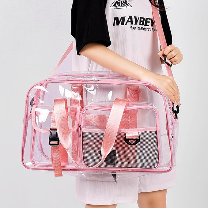 Small Gym Bag for Women, Travel Duffle Bag Carry On Weekender Bag with Shoe Compartment