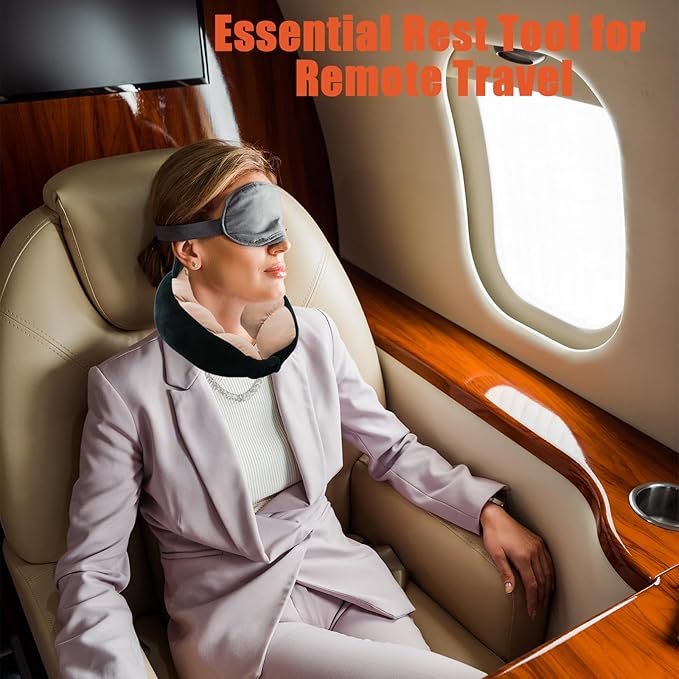 Travel Pillow for Kids & Adults Car Neck Pillow Memory Cotton U-Shaped Neck Pillow Soft Head Support Travel Accessories for Airplane Car Train Bus