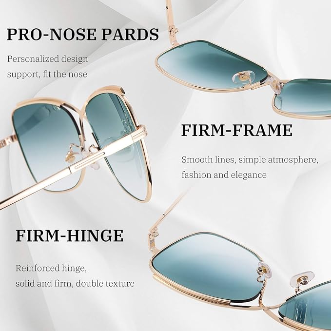 FEISEDY Womens Cute Sunglasses Oversized Butterfly X Shape Design Cateye Lady Sunglasses B2738