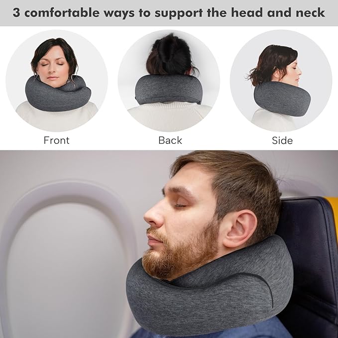 New Travel Pillow, Travel Pillows for Airplanes, Travel Neck Pillow, Travel Pillow, Travel Pillow Neck Pillow for Traveling Suitable for Airplanes,Offices and Cars