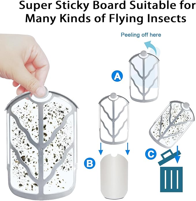 BAIMNOCM 33 Pack Refills Cartridge Compatible with Flying Insect Trap Refill M364 M364A and Max,White