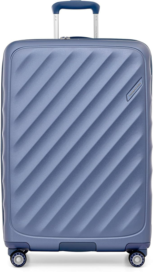 Traveler's Choice Elm Expandable Spinner Luggage Set, Matte Navy, 29" Large