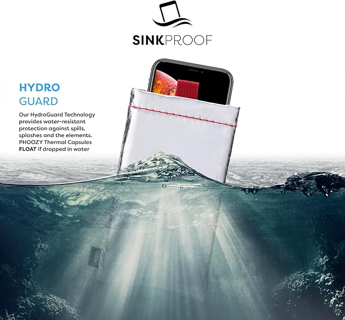 PHOOZY Apollo Thermal Phone Case | Insulated Phone Pouch Extends Battery Life 3X in Freezing Weather | Cold Resistant Drop Protection | Military Grade Water Resistant | Large | Silver