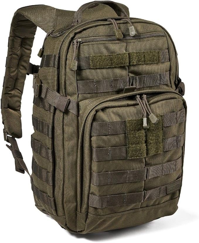 5.11 Tactical Backpack, RUSH 12 2.0 Military Survival Molle Backpack with Laptop Compartment, 24L, Style 56561ABR/56562ABR
