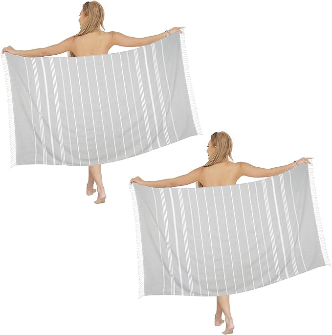 Beach Towel 2 Pack,Sand Free Beach Towels Oversized 39 x 72,Turkish Beach Towel Quick Dry Towel,Lightweight Pool Towels for Adults Travel Towel,Cool Beach Essentials Super Absorbent Towels